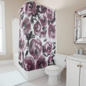 抽象芸術バラファブリック、多様な質感。 シャワーカーテン (インサイチュ)