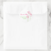 抽象芸術バラ住所 シール (バッグ)