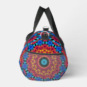 抽象芸術バラ幾何デザインダッフェルバッグ ダッフルバッグ (右)