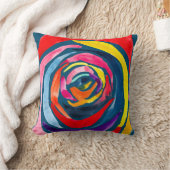 抽象芸術バラ水彩ポップ・アートの術 クッション (ブランケット)