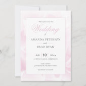 抽象芸術バラ結婚式招待状 招待状 (正面)