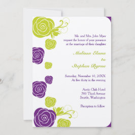 抽象芸術バラ縁ど招待状 招待状