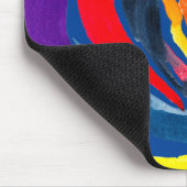 抽象芸術バラ花ポップ・アートの術 マウスパッド (コーナー)