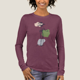 抽象芸術バラ花 トライブレンドTシャツ