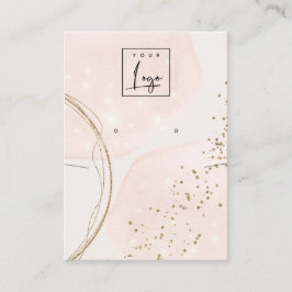 抽象芸術バラ金ゴールドの襟飾りのロゴ表示 名刺