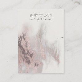 抽象芸術バラ金ゴールドゲートネックレスバンドディスプレイ 名刺