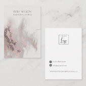 抽象芸術バラ金ゴールドゲートネックレスバンドディスプレイ 名刺 (正面/裏面)