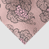 抽象芸術バラ金ゴールドブドウオンブラックつる植物デコパージュ 薄葉紙 (詳細)