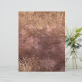 抽象芸術バラ金ゴールド質感スクラップブック紙シート (スタンド正面)