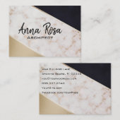 *~*抽象芸術バラ金箔幾何色ブロック 名刺 (正面/裏面)