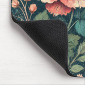 抽象芸術バラ開花デザイン模様 マウスパッド (コーナー)