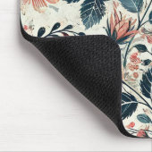 抽象芸術バラ開花デザイン。パターン化 マウスパッド (コーナー)