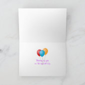 抽象芸術バラ カード (内部)