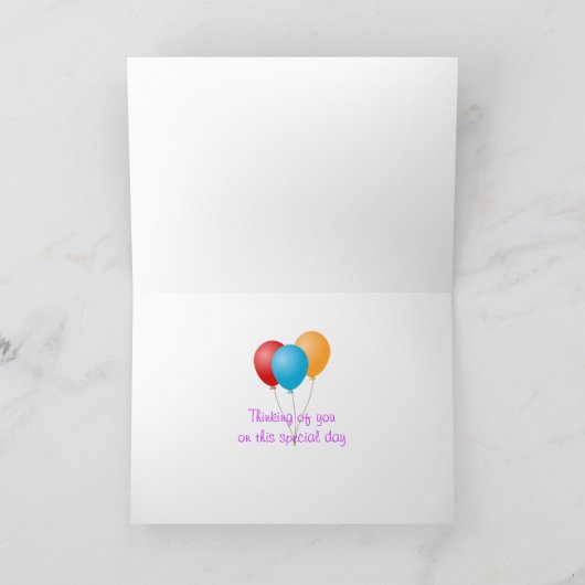 抽象芸術バラ カード (内部)