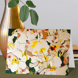 抽象芸術バラ カード