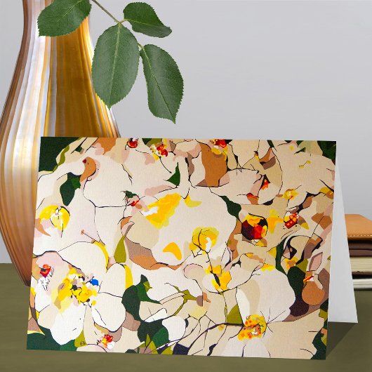 抽象芸術バラ カード