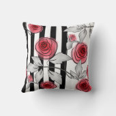 抽象芸術バラ クッション (裏面)