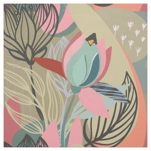 抽象芸術バラ ファブリック (見本)