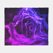 抽象芸術バラ フリースブランケット (正面(横))