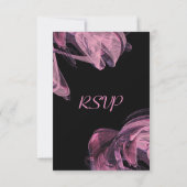 抽象芸術バラRSVP 出欠カード (裏面)