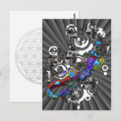 抽象芸術バリゲッコ ポストカード (正面/裏面)