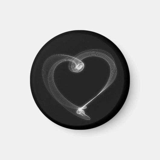 抽象芸術バレンタインデーハートマグネット マグネット (正面)