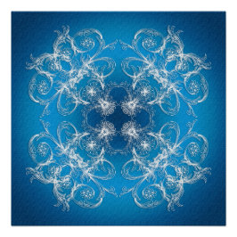 抽象芸術バロックスタイルグラデーションテクスチャ ポスター