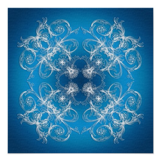 抽象芸術バロックスタイルグラデーションテクスチャ ポスター (正面)