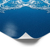 抽象芸術バロックスタイルグラデーションテクスチャ ポスター (コーナー)