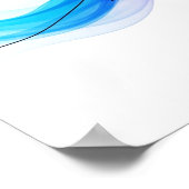 抽象芸術バーテンダーワンラインアート連続 ポスター (角)