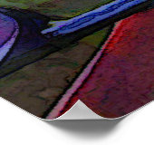 抽象芸術バードオブパラダイス ポスター (角)