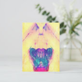 抽象芸術バードハウス天使 ポストカード (スタンド正面)