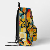 抽象芸術バードバックパック プリントバックパック (左)