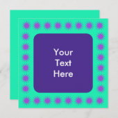 抽象芸術バ縁どストスクエア 招待状 (正面/裏面)