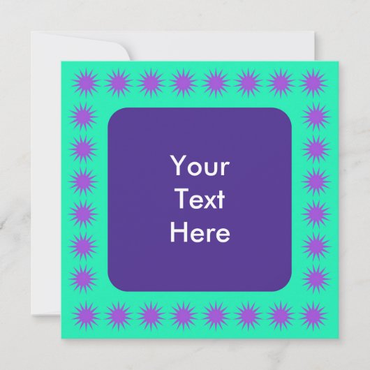 抽象芸術バ縁どストスクエア 招待状 (正面)