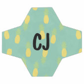 抽象芸術パイナップモノグラムのルイニシャル サッカーボール (フラット)