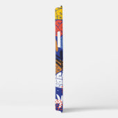 抽象芸術パイナップル葉ヴィンテージパターン Case-Mate iPhoneケース (裏面 / 右)