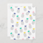 抽象芸術パイナップル2 ポストカード (正面/裏面)