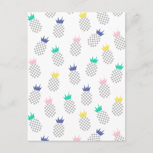抽象芸術パイナップル2 ポストカード (正面)