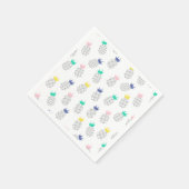 抽象芸術パイナップル スタンダードカクテルナプキン (角)