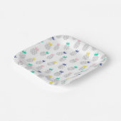 抽象芸術パイナップル ペーパープレート (傾斜あり)