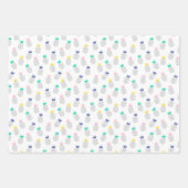 抽象芸術パイナップル ラッピングペーパーシート (正面)