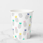 抽象芸術パイナップル 紙コップ (裏面)