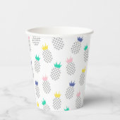 抽象芸術パイナップル 紙コップ (正面)