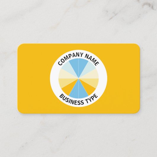 抽象芸術パイ04 – 琥珀#F8BC08 名刺 (正面)