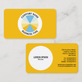 抽象芸術パイ04 – 琥珀#F8BC08 名刺 (正面/裏面)