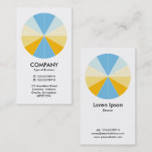 抽象芸術パイ04 – 白 名刺 (正面/裏面)