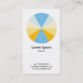 抽象芸術パイ04 – 白 名刺 (裏面)