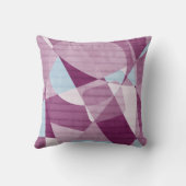 抽象芸術パウダー青と梅模様 クッション (裏面)