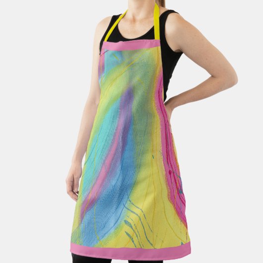 抽象芸術パステルカラフルがエプロンをブレンド エプロン (インサイチュ)